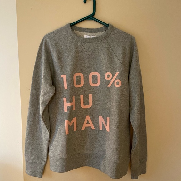 Everlane the 100% Human Typography Sweatshirt - Picture 1 of 3